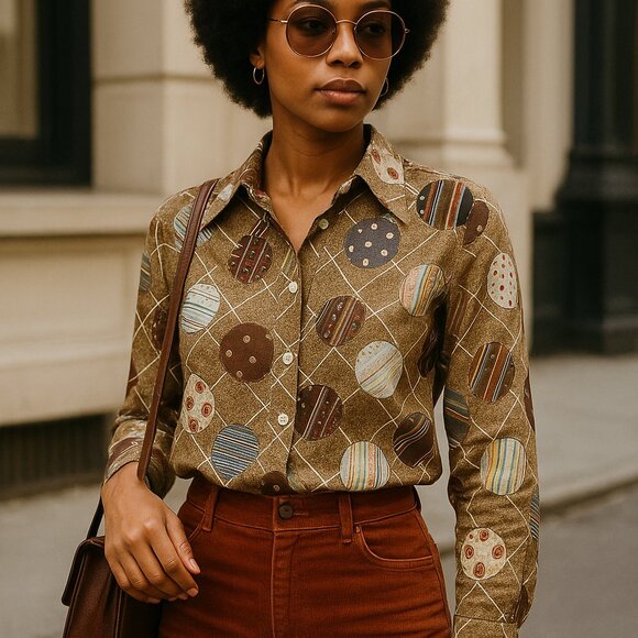 A Gold and Sons Vintage women Button down - Picture 3 of 11